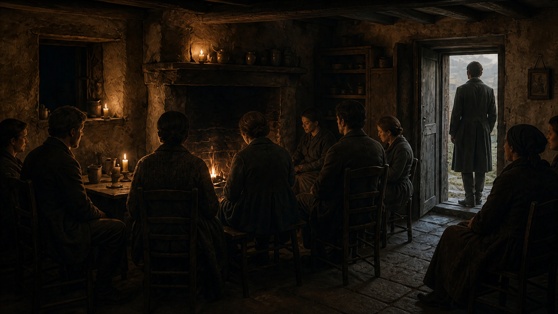 A quiet American wake gathering in a north Mayo cottage