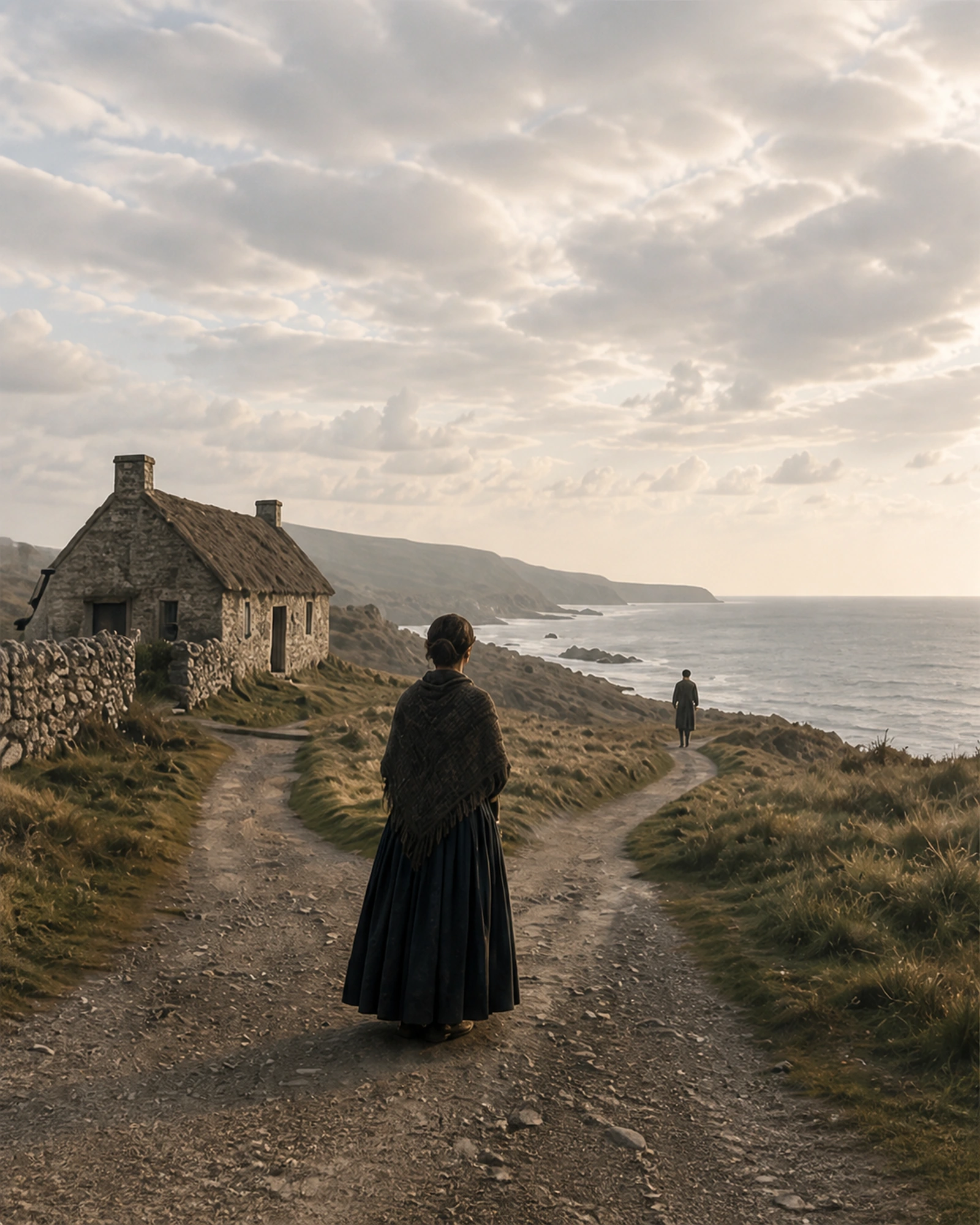 Mary on the north Mayo road as Patrick walks toward the coast before leaving Ireland